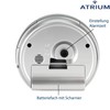 Atrium A240-19 Analogue Quartz Alarm Clock with Light and Snooze