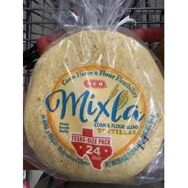H?E?B Mixla Mixed Corn & Flour Blend Tortillas 24 count each bag (3 bags total) Tortilla Mixta de Harina y Maiz HEB