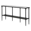 Nellie 55'' Wide Rectangular Console Table with Metal Shelf in