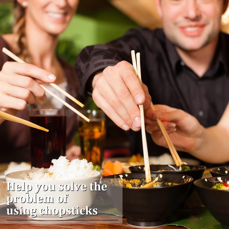 Patelai 5 Pairs Reusable Chopstick Helpers Practice Chinese Chop Stick