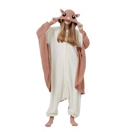 Onesie Jumpsuit Animal Full Body Carnival Costume Fancy Dress Cosplay Personalities Animal Costume Men Women Adult Onesies, Flying Squirrels