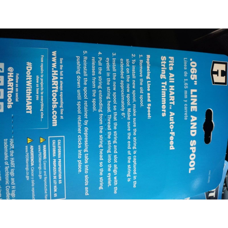 Hart Line and Spool .065 fits all Auto Feed String