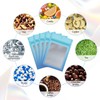 Funfery 100 Pcs Resealable Smell Proof Bags for Food Storage,Clear