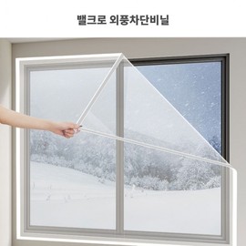 Velcro Window Draft Stopper Film: Ultra-Strong, Easy DIY, Small Size Windproof Film (110x120cm)