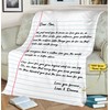 Customized Custom Blanket, to My Mom Love You Forever, The