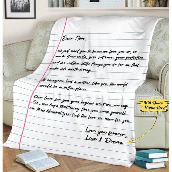 Customized Custom Blanket, to My Mom Love You Forever, The