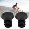 JINDI Bicycle Handlebar End Plugs Rubber 1 Pair Elastic Universal