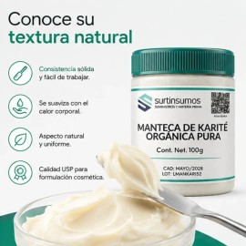 Surtinsumos - Manteca De Karité Natural Y Orgánica 100g Surtinsumos - 100g - Daily Care