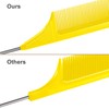 Leinuosen 3 Packs Rat Tail Comb Steel Pin Rat Tail