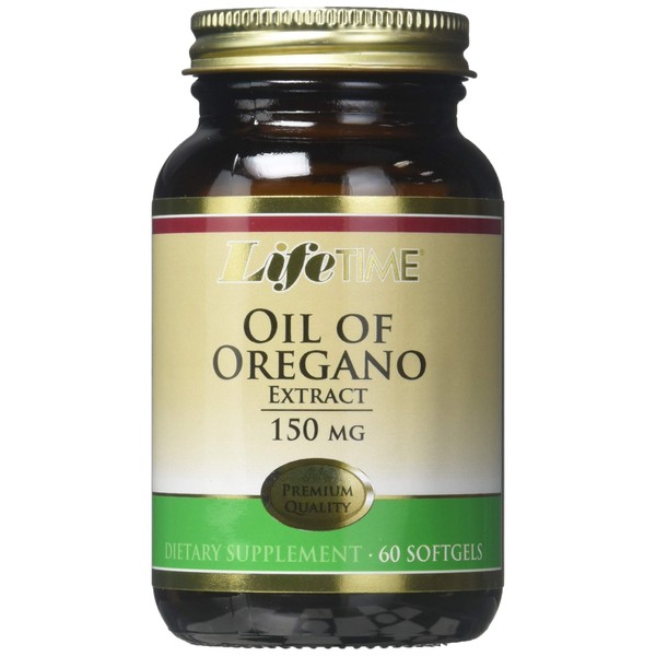 LIFETIME Oil of Oregano Extract, Softgel (Btl-Glass) 150mg | 60ct