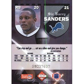 1994 Excalibur Football #21 Barry Sanders