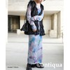 antiqua Tie-Dye Pattern Sheer Dress Ladies YP-00148 OneSize Blue Mix
