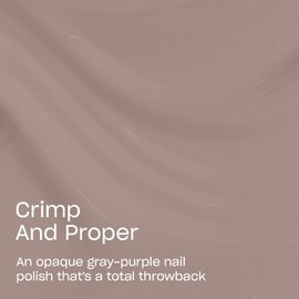 OPI Nail Lacquer Nail Polish | Opaque Crème and Sheer Nail Polish Shades | Fast Drying, Streak Free, and Chip Resistant Wear | What's Your Mani-tude | Fall 2025 | Crimp and Proper | Opaque Cool Neutral Purple