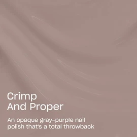 OPI Nail Lacquer Nail Polish | Opaque Crème and Sheer Nail Polish Shades | Fast Drying, Streak Free, and Chip Resistant Wear | What's Your Mani-tude | Fall 2025 | Crimp and Proper | Opaque Cool Neutral Purple