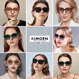 kimorn Sunglasses for Women Men Trendy Retro Trendy Sunglasses 90s Vintage Y2K Oversize Square Frame Shades Sunnies K1354, camel frame brown lens