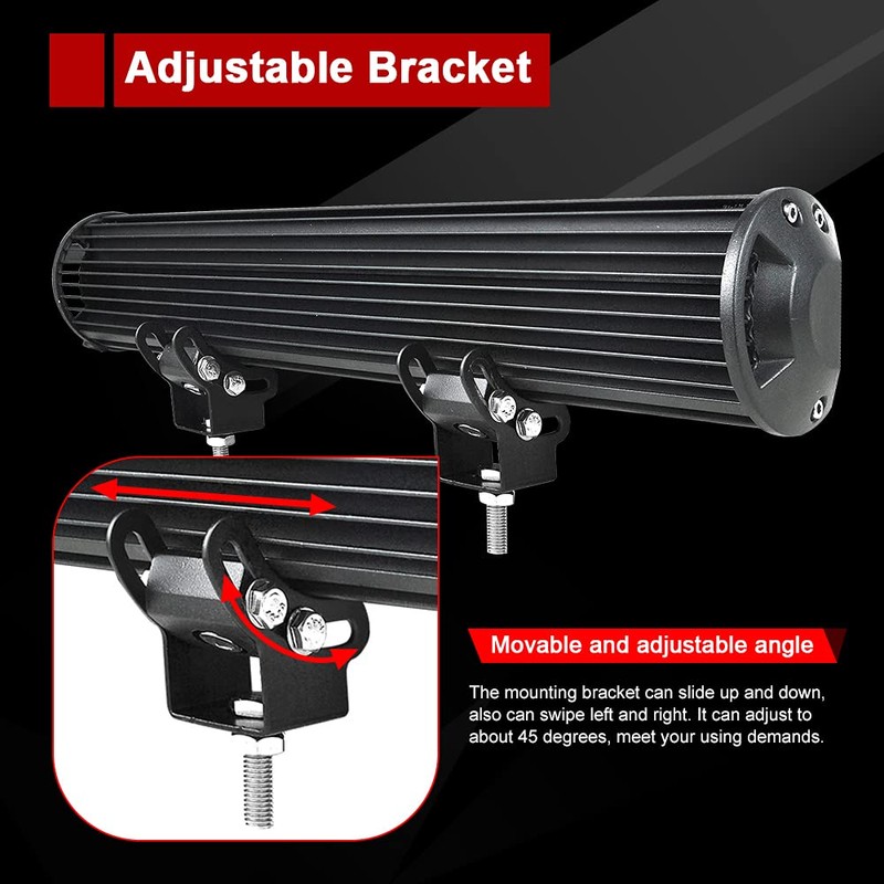 Willpower 12 Inch 72W Led Light Bar Flood Spot Combo