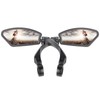 FUDOVA 2 Pack New Handlebar Bike Mirrors, HD,Blast-Resistant, Sturdy Stainless