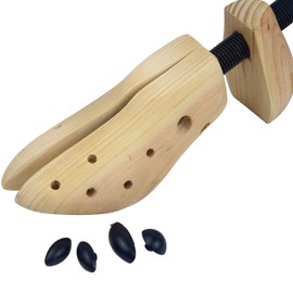 zpllsbratos Set of 2 Wooden Shoe Stretchers, Natural Shoe Stretcher, Adjustable, Durable, Shoe Shaper, for Men and Women, Breathable, wood, s