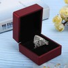 Caja de anillo, caja de anillo de bodas de terciopelo