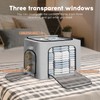 Graciadeco 3-Pack Clothes Organizer Bins with Metal Frame, Foldable 40L