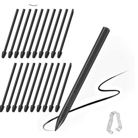Remarkabl Replacement Tips for Marker, Max Lumi2, Note Air2 Black, Tip Removal Tool (Black, 20 Pieces)