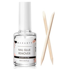 Makartt Nail Glue Remover for Artificial Nails: Acetone-Free Nail Glue Remover 10 ml - for Press On Nails Fake Nails