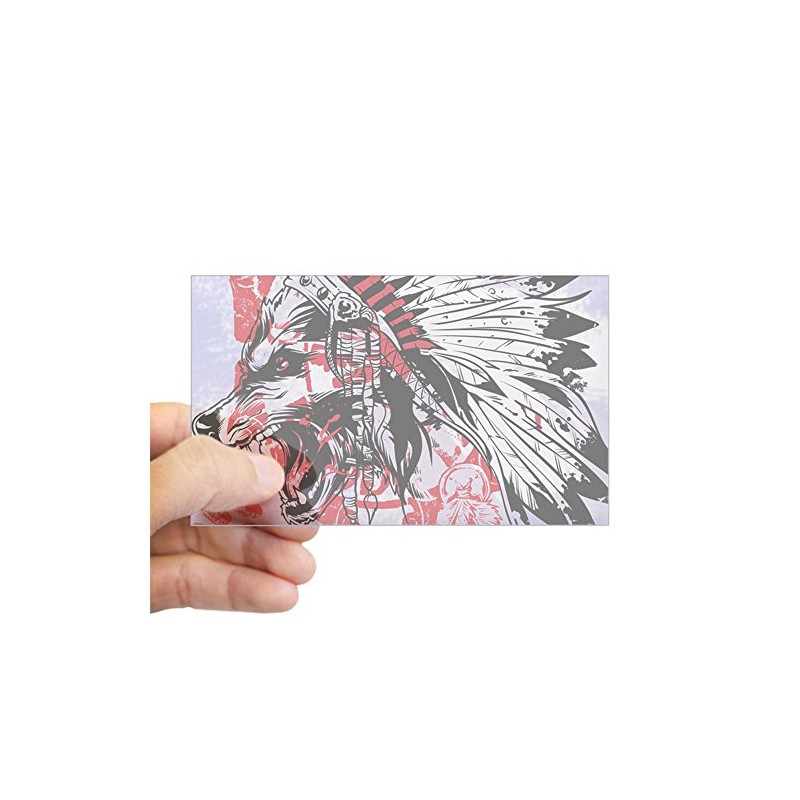 CafePress Lone Wolf Rectangle Bumper Sticker Car Decal