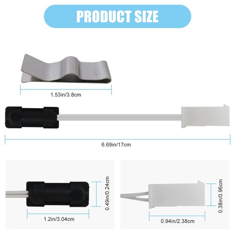 WELURE 629409 RV Refrigerator Sensor for Norcold Thermistor Replacement, Kit