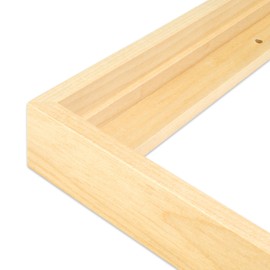 Ampersand Art Supply Floaterframe Readymade Frame for Flat and 7/8" Deep Wood Panel and Canvas Artwork, Paintings, Prints, and More, 6"x6", Maple Thin