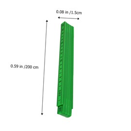 COHEALI 1pc Plastic Measuring Ruler Folding Ruler Metric Sewing Accurate Measuring Tool Random Color