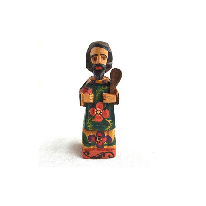 Altiplano Small San Pasqual Kitchen Saint - 5" Tall, Hand