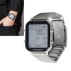Men Led Digital Watch Creative Square Waterproof Backlight Pedometer Sports