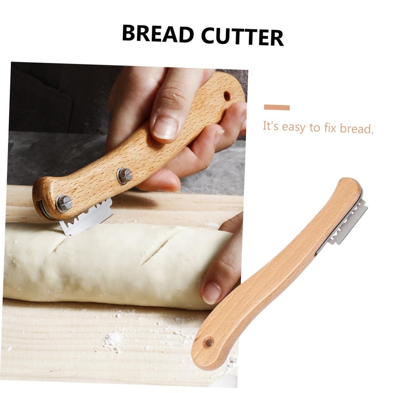 COLLBATH Premium Bread Appearance Cutter with Stainless Steel Blade and
