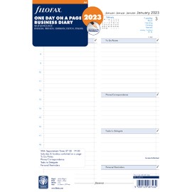 Filofax A4 Day per Page 5 Language appointments Diary - 2023