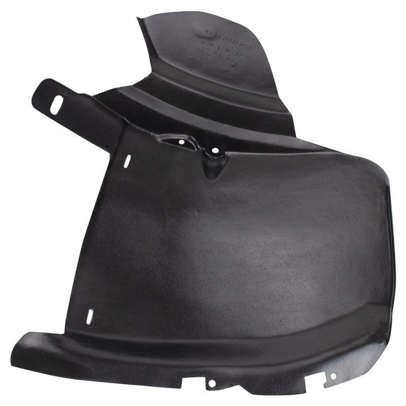 TRQ Front Left Forward Inner Fender Liner Black Drivers Side