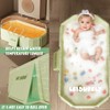 Collapsible Bathing Basin 29.5×17.7×9.8 in, Foldable Portable Tub with Drain