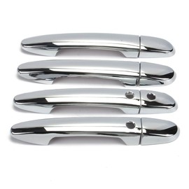 Dreamseek 8 pcs Door Handle Cover for Mazda 2 3 6 CX-3 CX-5 CX-9 2009-2021 Exterior ABS Molding Protector Chrome Trim w/Two Smart Keyhole