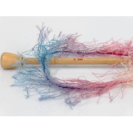 Long Eyelash Colorful Red, Blue, Yellow, Pink - Ice Yarns, 50 gram (1.76 oz) 30 Meters (32 yds) Polyester Eyelash Yarn