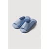 JAJU [JAJU] Quilting Washable Floral Slippers_250-265_Blue