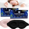2 Máscaras para Dormir,Antifaz para Dormir de Sueño Contorno 3D,Sleep