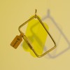 BLKSMTH Decorative Key Hook, 2.8 Inch Yellow Acrylic Cloud Design