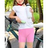 Auranso - Pantalones cortos de bicicleta para niñas, 4 unidades,