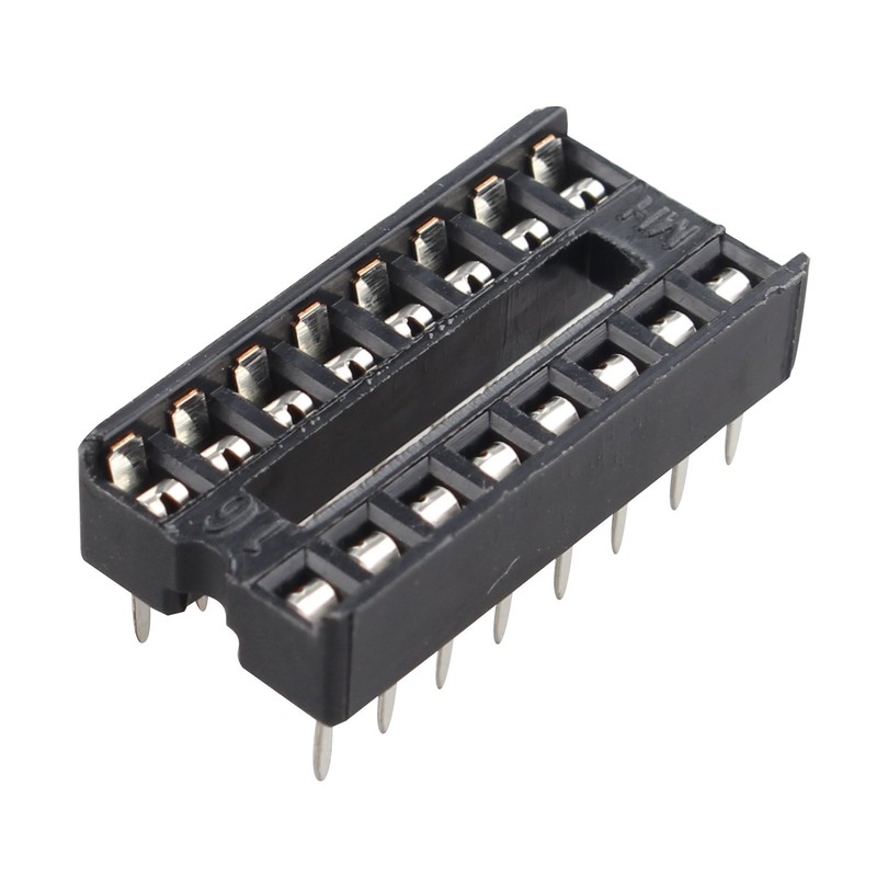 Futheda 10PCS 16 Pin 2.54mm Pitch DIP/DIL IC Sockets Solder