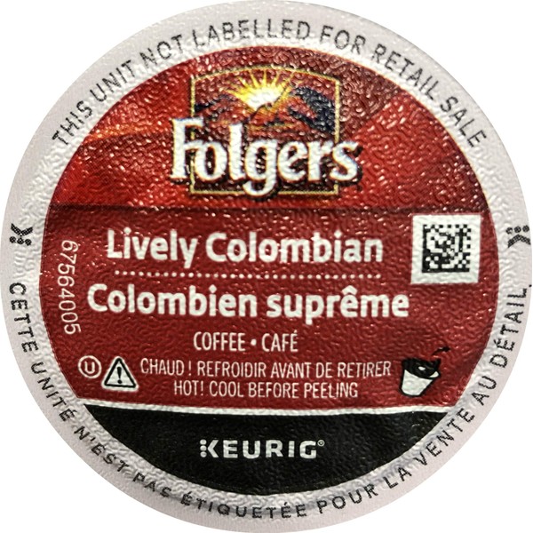 Folgers Lively Colombian Supreme Coffee 72 K-Cups (3 boxes of 24 count each) - Packaging May Vary