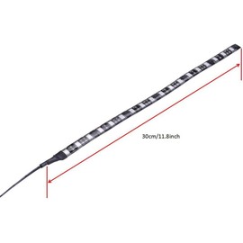 DS LED Light Strip RED Computer Lighting with Magnetic for PC Case Lighting Kit (2Pack,30CM, Molex Connector, S Series，Red)