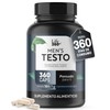 LIFE 360 Mens Testo L-Arginina Maca Negra Roja y Amarilla