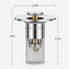 Bathroom Sink Stopper, Universal Drain Filter with Hair Strainer, Universal