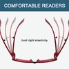 BLUELESS Huge Reading Glasses for Women Metalless Screwless Spring Hinges