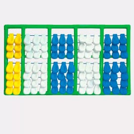 Hacer y Aprender Abaco Maya Gigante  Matemático Plástico, 100x56cm Didáctico