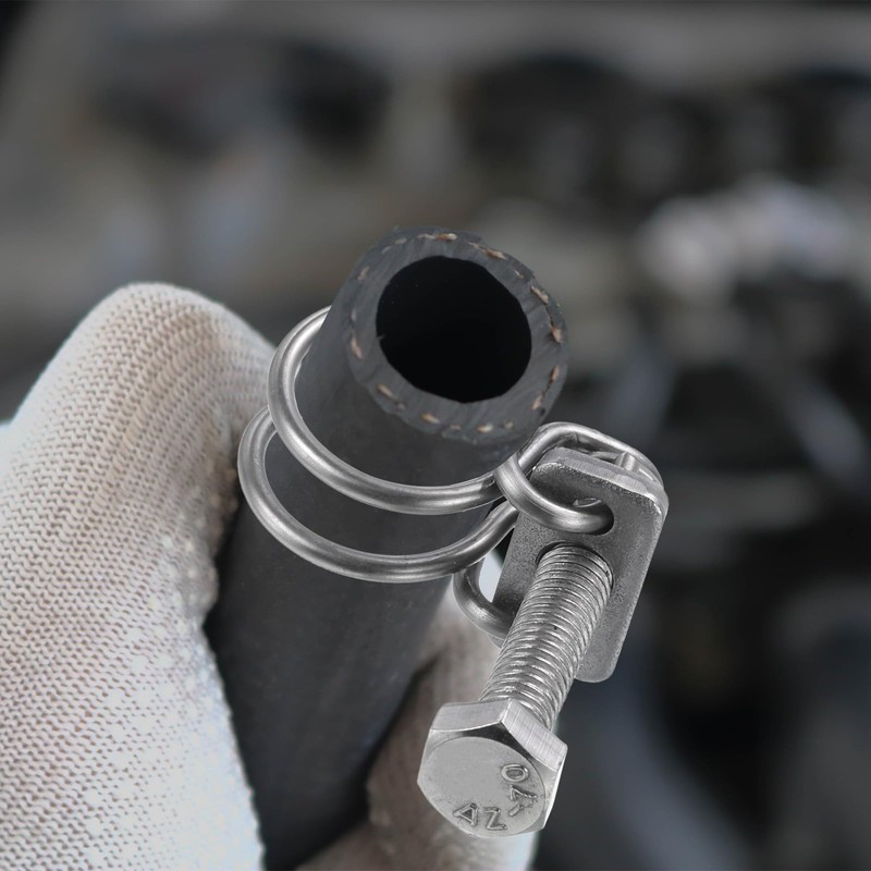 sourcing map 6Pcs Double Wire Hose Clamp, 40-45mm Adjustable Stainless